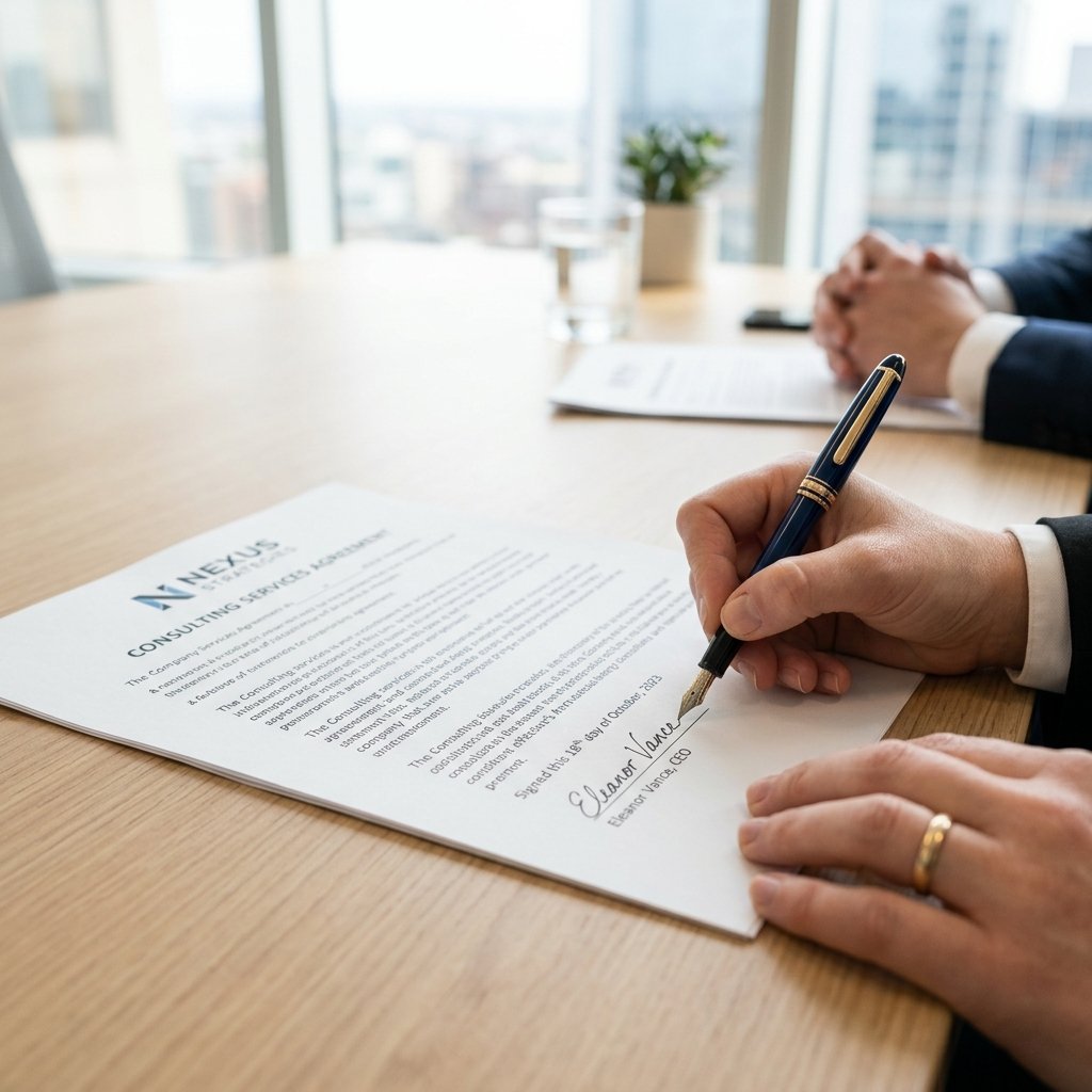 Firma de contrato